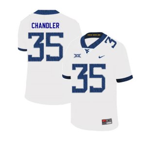 Men's West Virginia Mountaineers NCAA #35 Josh Chandler White Authentic Nike 2019 Stitched College Football Jersey IB15G64SE
